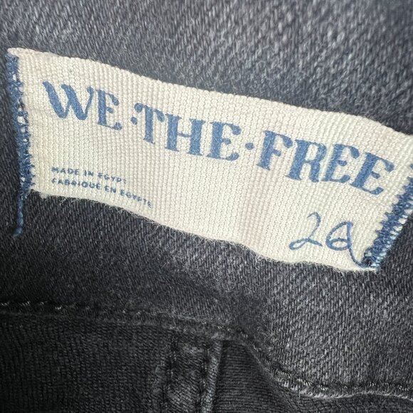 We The Free Jeans Womens 26x31* Jayde High Rise Flare Black Stretch Denim Tag 26 - Picture 5 of 16